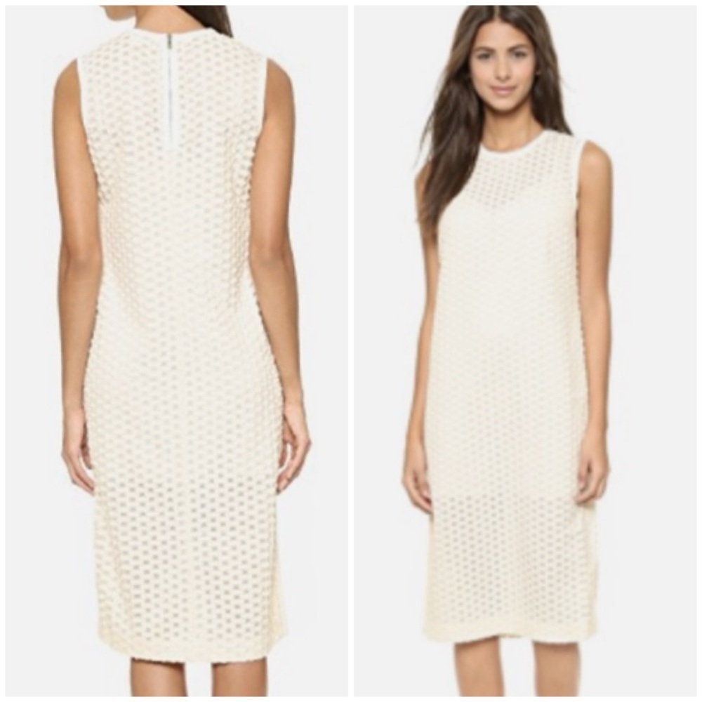 Elizabeth And James Cream Aldridge Midi Dress Size S